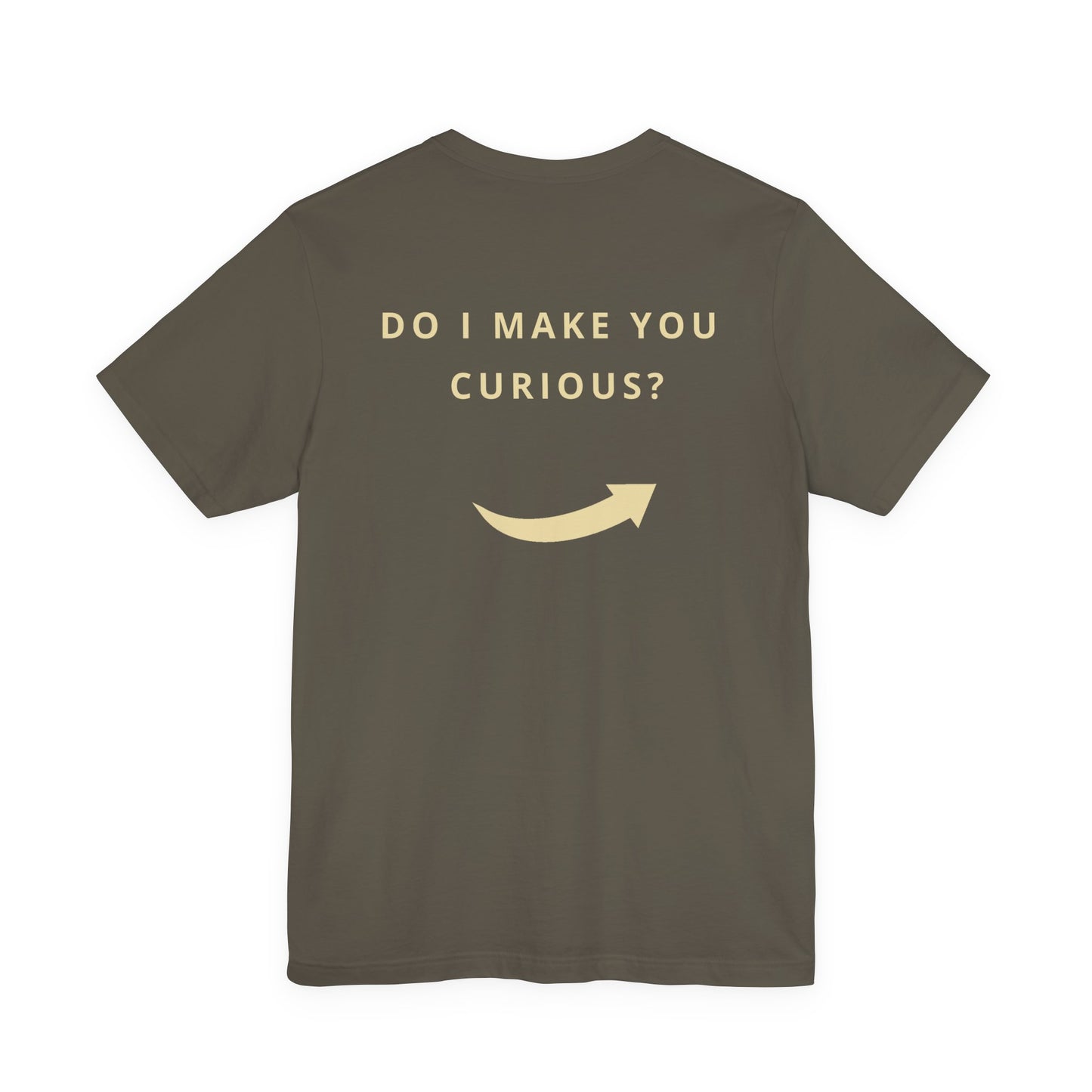"Do I Make You Curious? Obviously" Front & Back Hockey Romance T-Shirt – Gift
