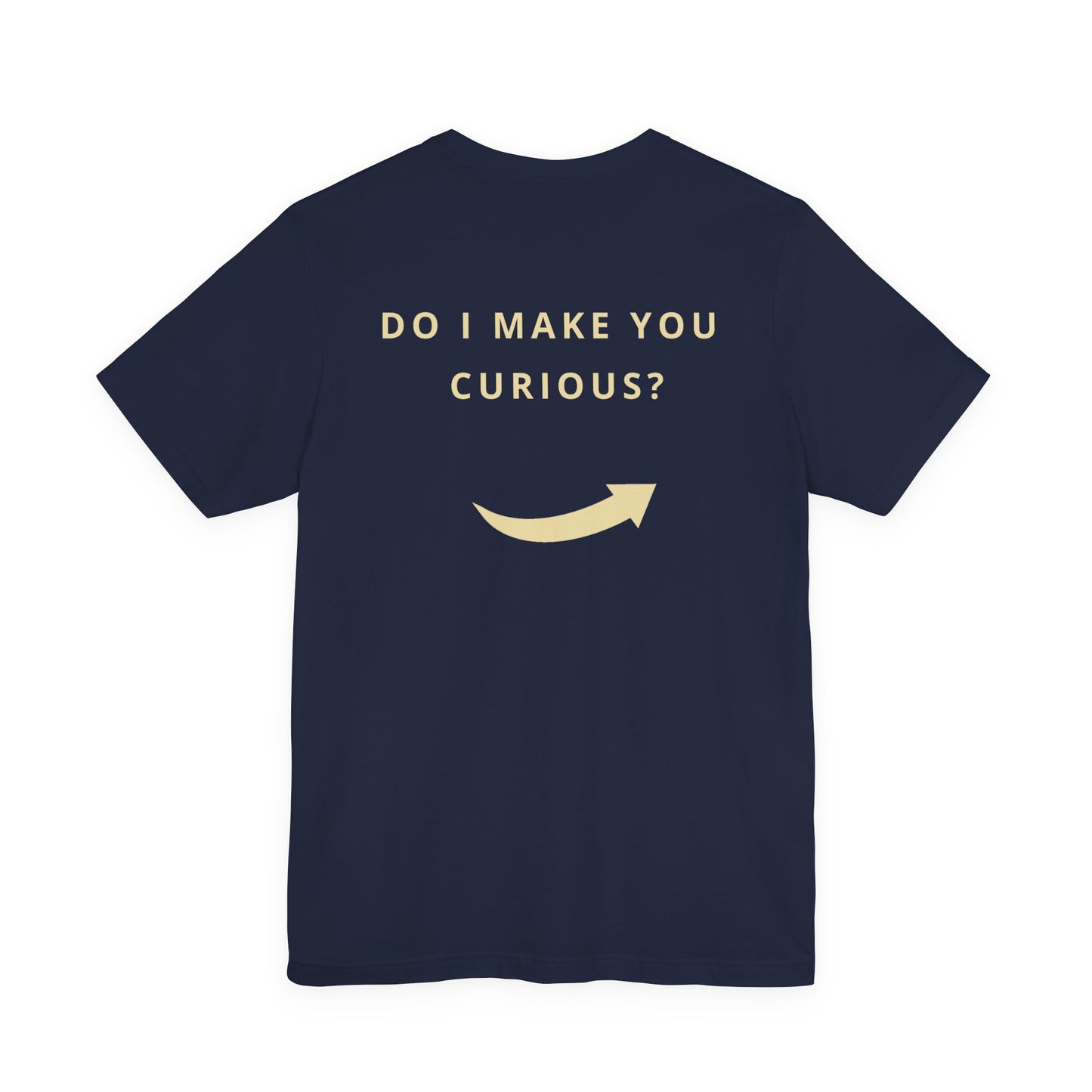 "Do I Make You Curious? Obviously" Front & Back Hockey Romance T-Shirt – Gift