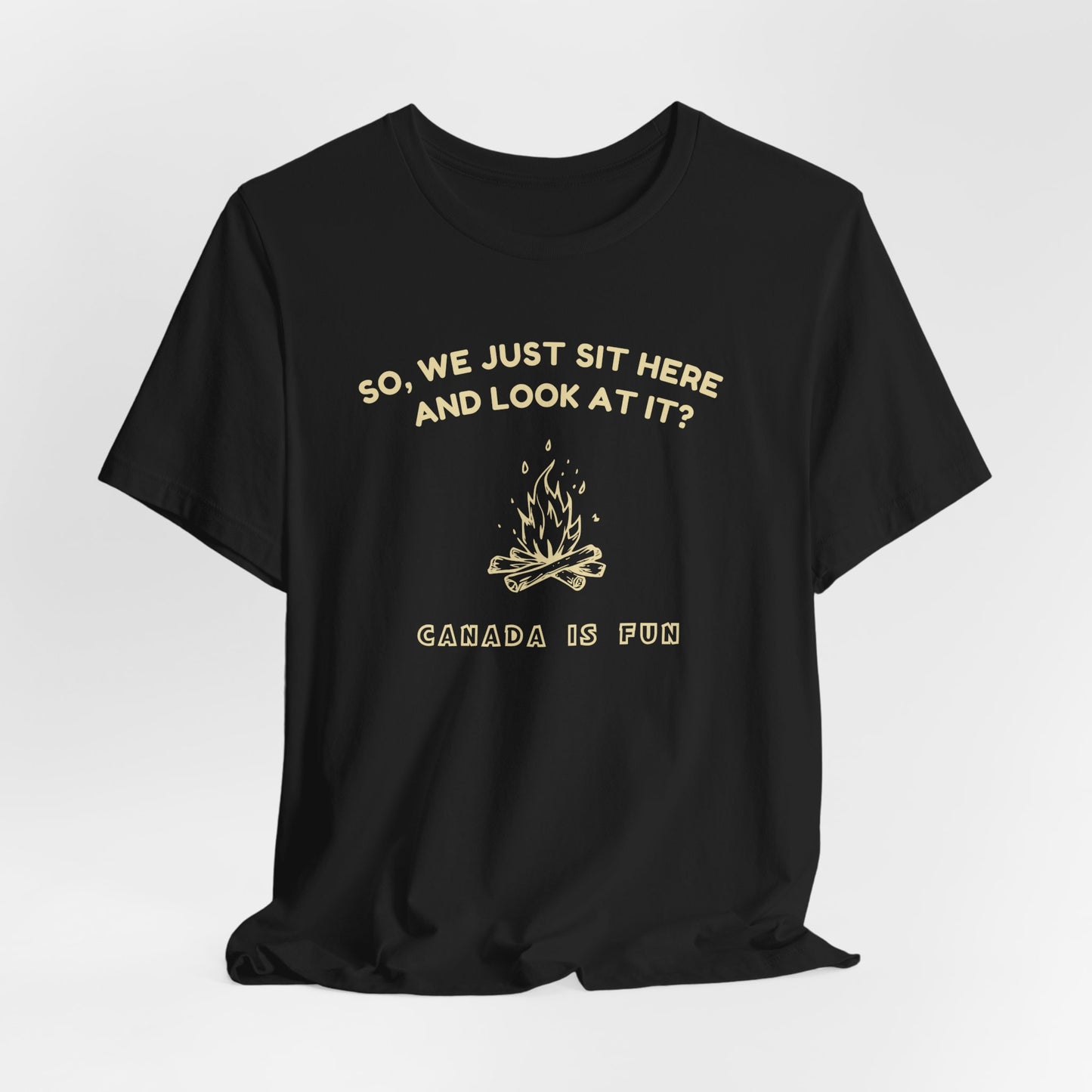 Cottage Fireplace T-Shirt — Outdoor romantic moment