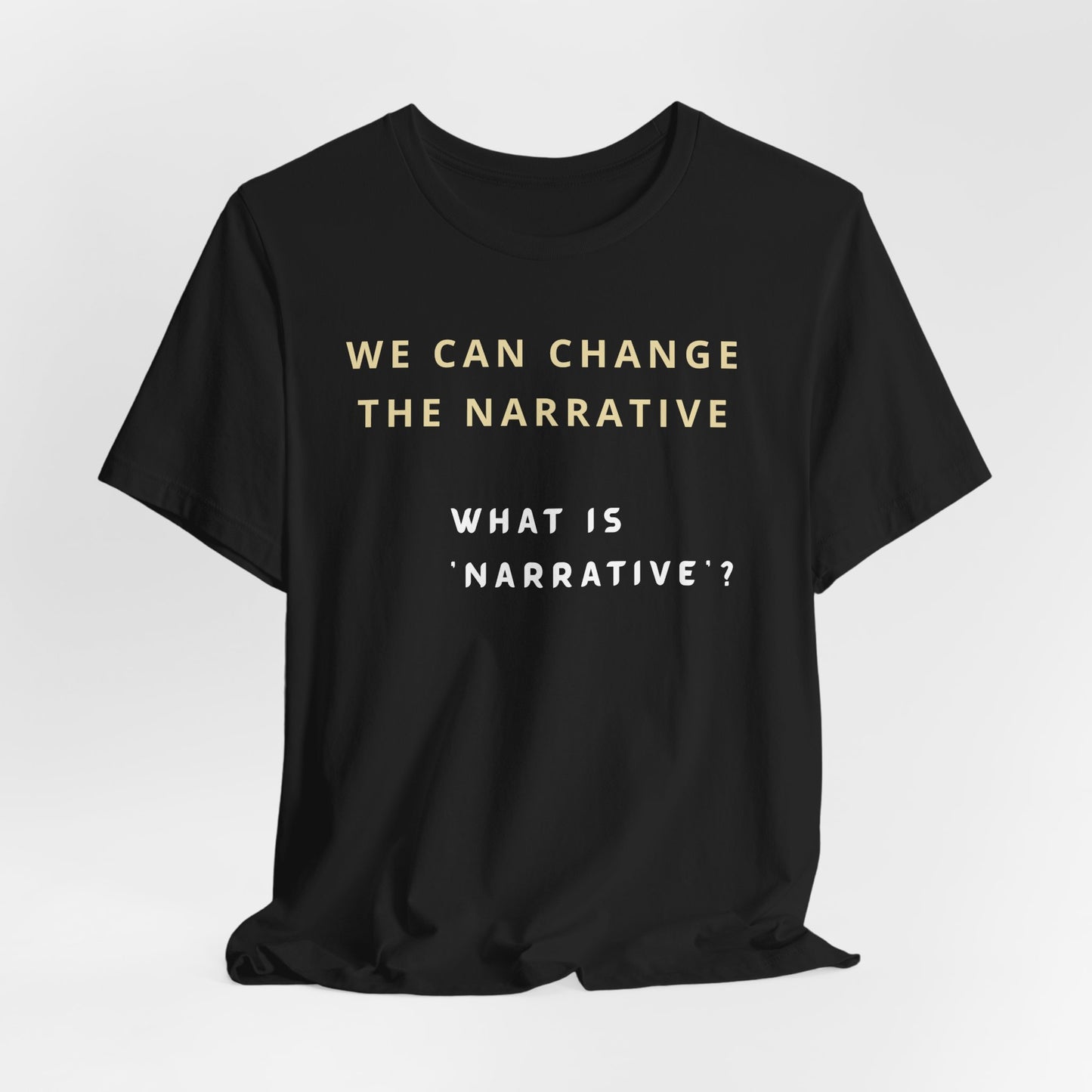 "What Is Narrative?" Funny Hockey Romance T-Shirt – Gift
