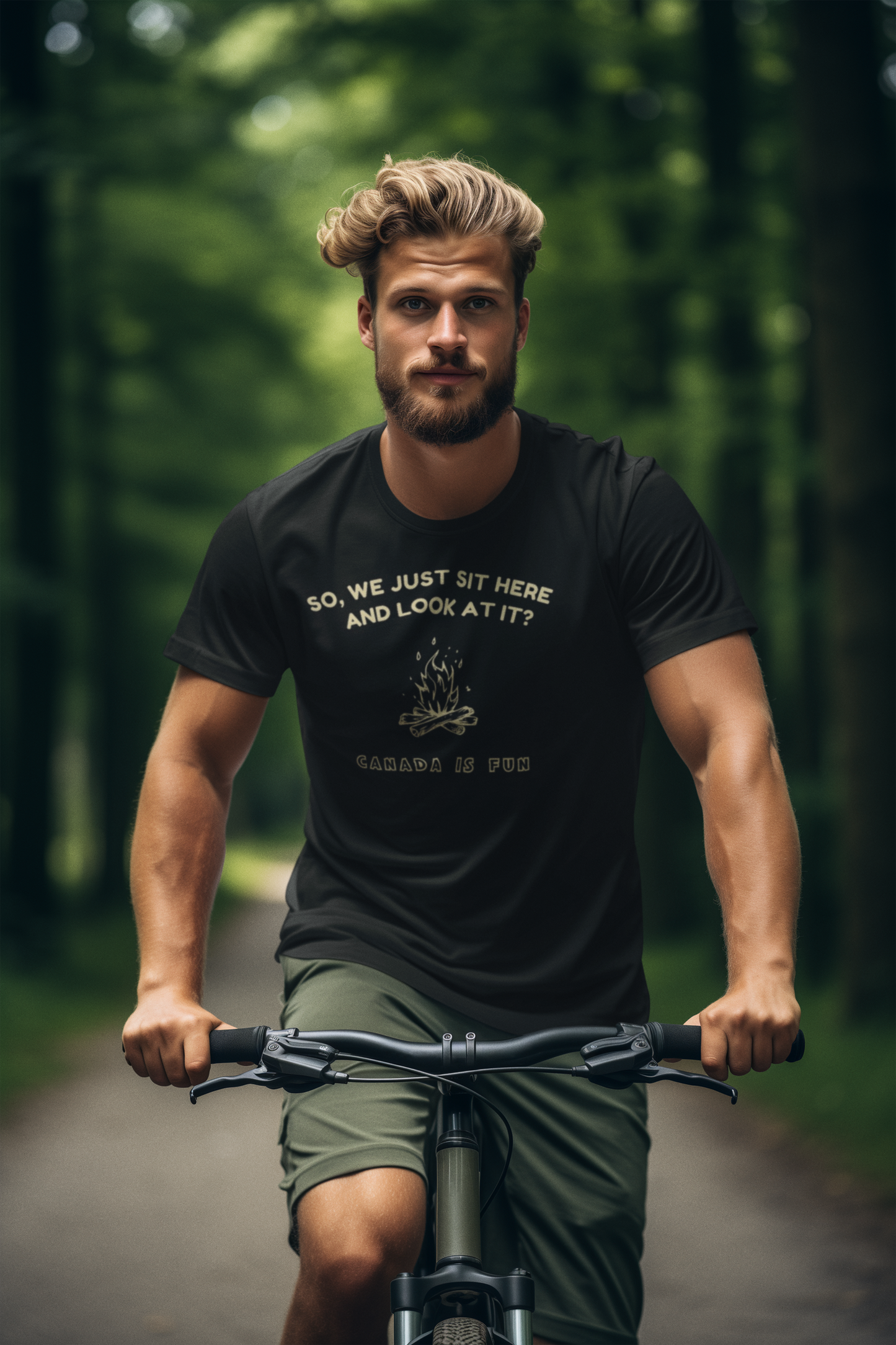 Cottage Fireplace T-Shirt — Outdoor romantic moment